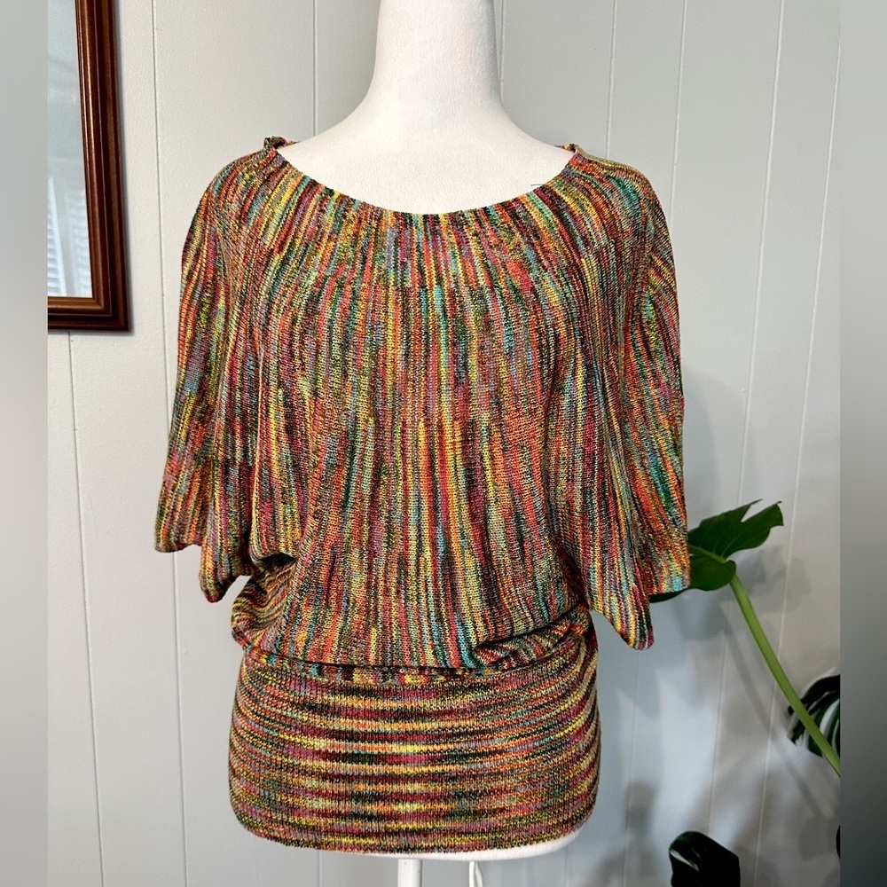 🛍️Fever  super cute multi color top Size S
